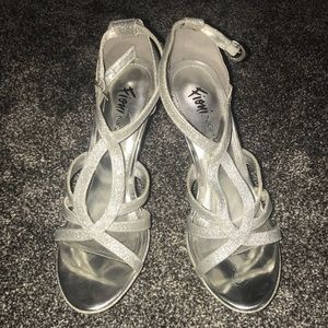 sparkly strappy heels